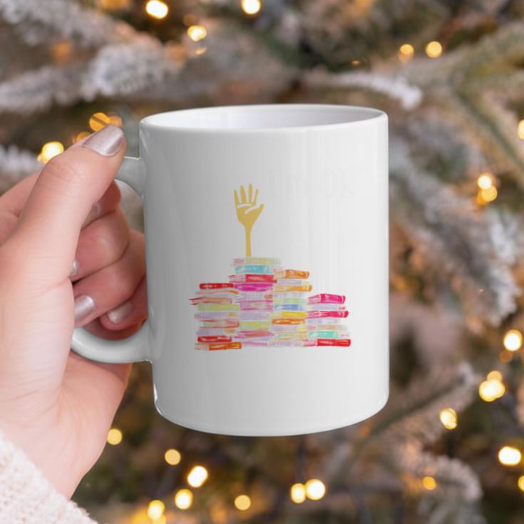 I'm Ok Books Boooks Lover Premium Tri-Blend Graphic Print Coffee Mug