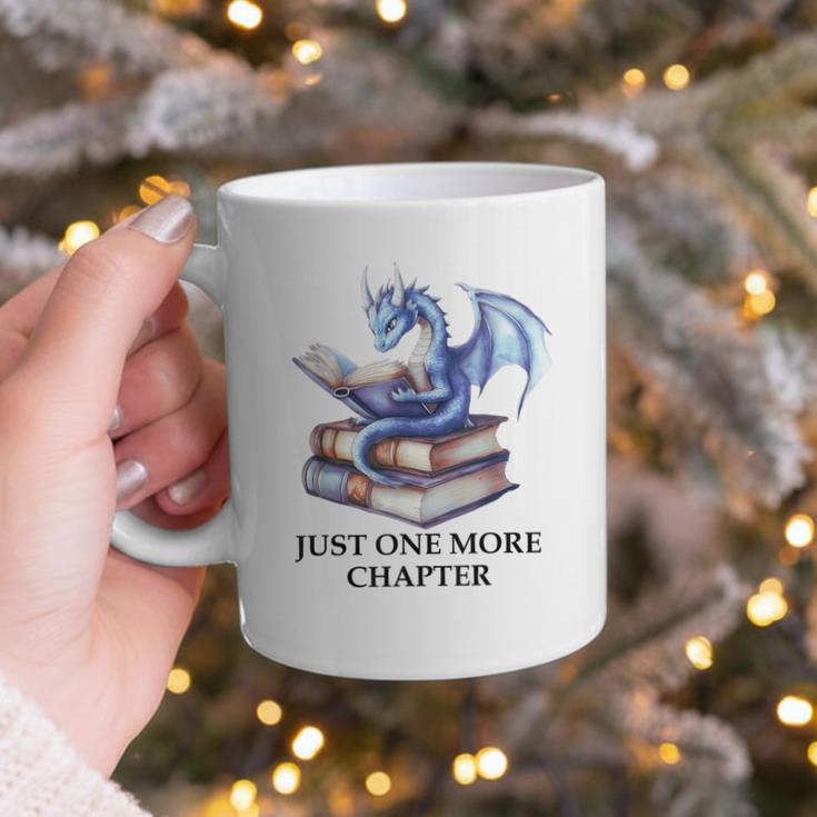 Just One More Chapter Book Dragon Reading Book Lover Bookish Graphic Print Coffee Mug