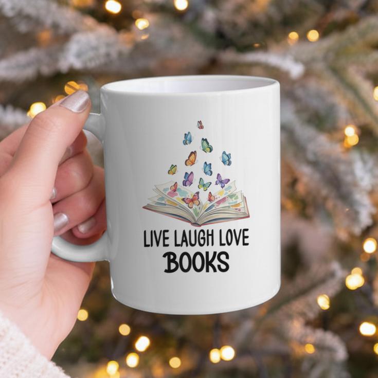 Live Laugh & Love Books Reading Butterfly Book Lover Bookish Premium Graphic Print Coffee Mug Live Laugh & Love Books Reading Butterfly Book Lover Bookish Premium Graphic Print Coffee Mug