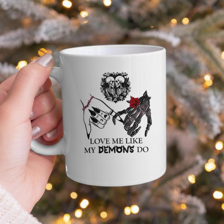 Love Me Like My Demons Do Dark Romance Merch Smutty Book Graphic Print Coffee Mug