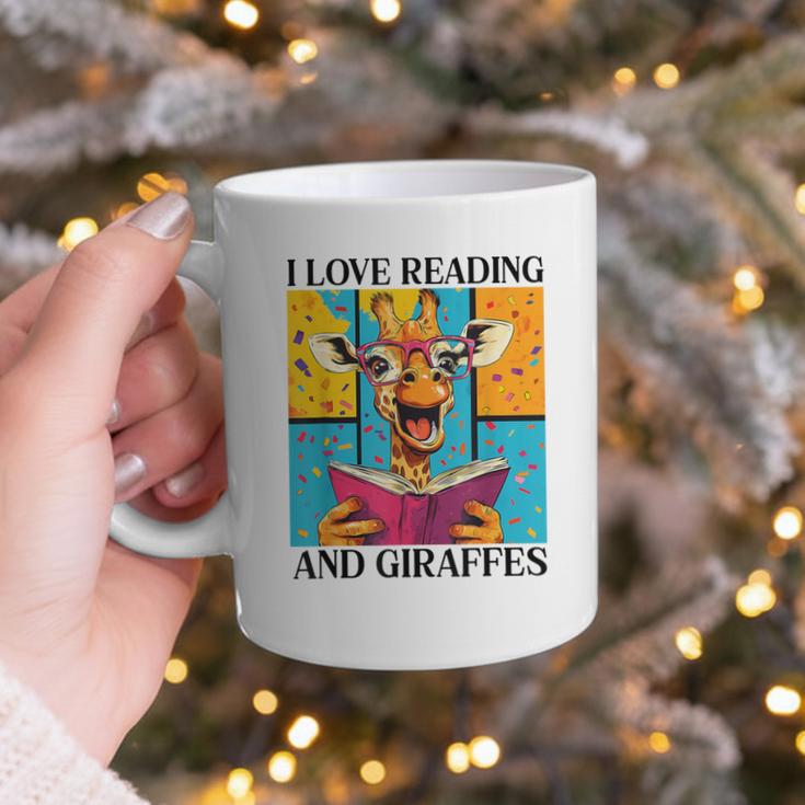 Love Reading And Giraffes Cute Giraffe Reading Book Lovers Graphic Print Coffee Mug Love Reading And Giraffes Cute Giraffe Reading Book Lovers Graphic Print Coffee Mug