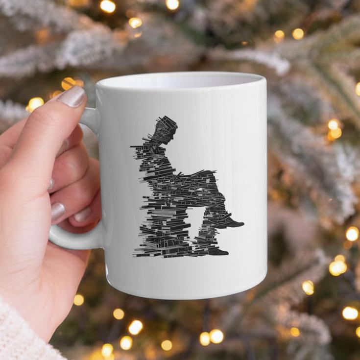 Men Pixel Art Geometric Book Human Drawing Graphic Men Graphic Print Coffee Mug