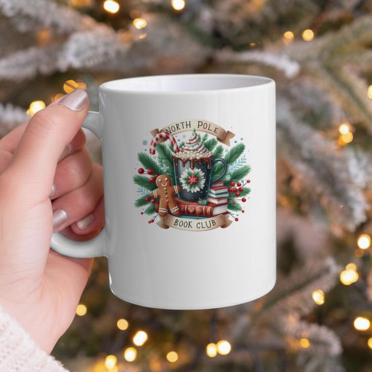 North Pole Book Club Books Reading Mug Gingerbread Graphic Print Coffee Mug