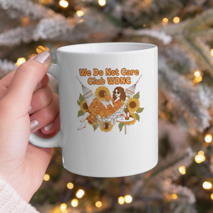 We Do Not Care Club WDNC Reading Book Boho Floral Graphic Print Coffee Mug