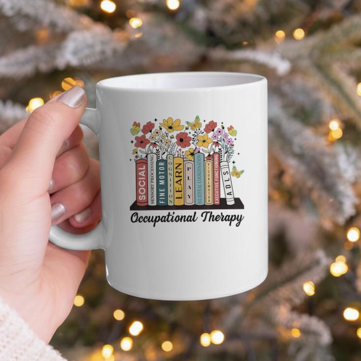 Occupational Therapy Wildflower Book OT Therapist Assistant Graphic Print Coffee Mug