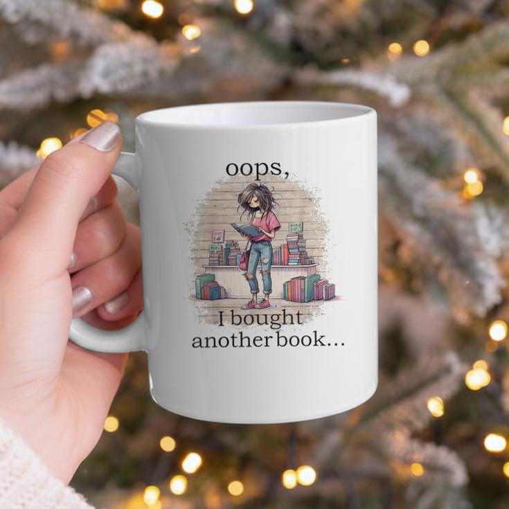 Oops I Bought Another Book Book Woman Sarcastic Graphic Print Coffee Mug