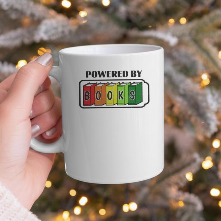 Powered By Books Bookworm Librarian Reading Graphic Print Coffee Mug Powered By Books Bookworm Librarian Reading Graphic Print Coffee Mug