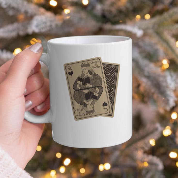Queen Of Books Playing Card Aesthetic For Book Lovers Premium Tri-Blend Graphic Print Coffee Mug Queen Of Books Playing Card Aesthetic For Book Lovers Premium Tri-Blend Graphic Print Coffee Mug