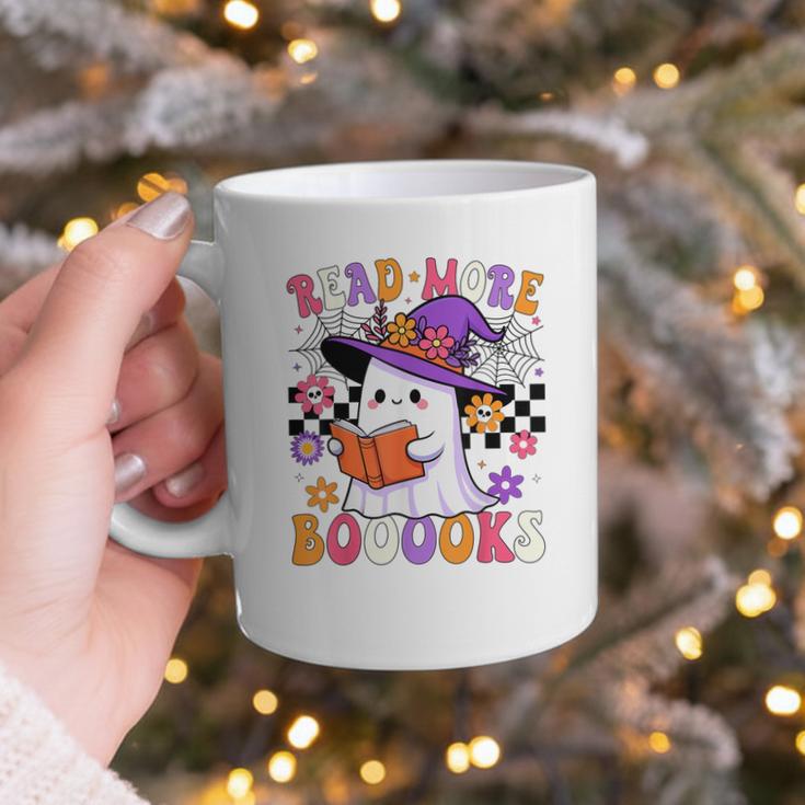 Read More Books Ghost Reading Book Teacher Halloween Graphic Print Coffee Mug