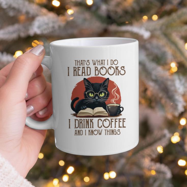 i Read Books And i Know Things Cat Reading Coffee Graphic Print Coffee Mug i Read Books And i Know Things Cat Reading Coffee Graphic Print Coffee Mug