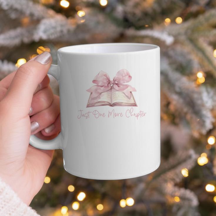 Reading Books Mom Mothers Day Coquette Pink Bow Book Lovers Graphic Print Coffee Mug