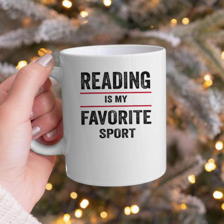 Reading Is My Favorite Sport Book Lover Quote Graphic Print Coffee Mug