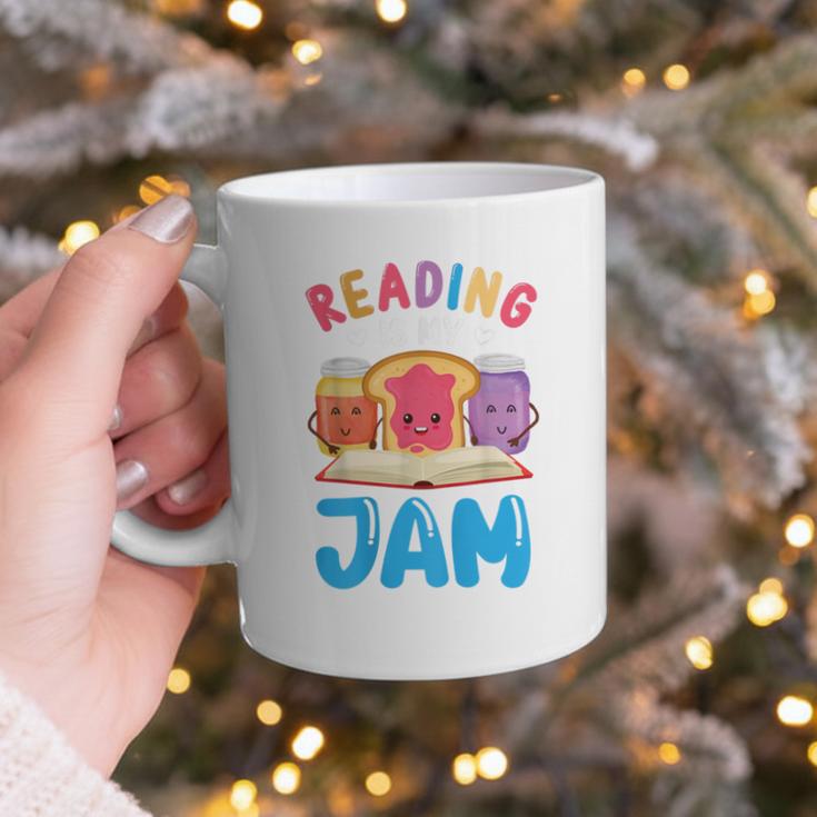 Reading Is My Jam I Love To Read Books Boy Girl Graphic Print Coffee Mug