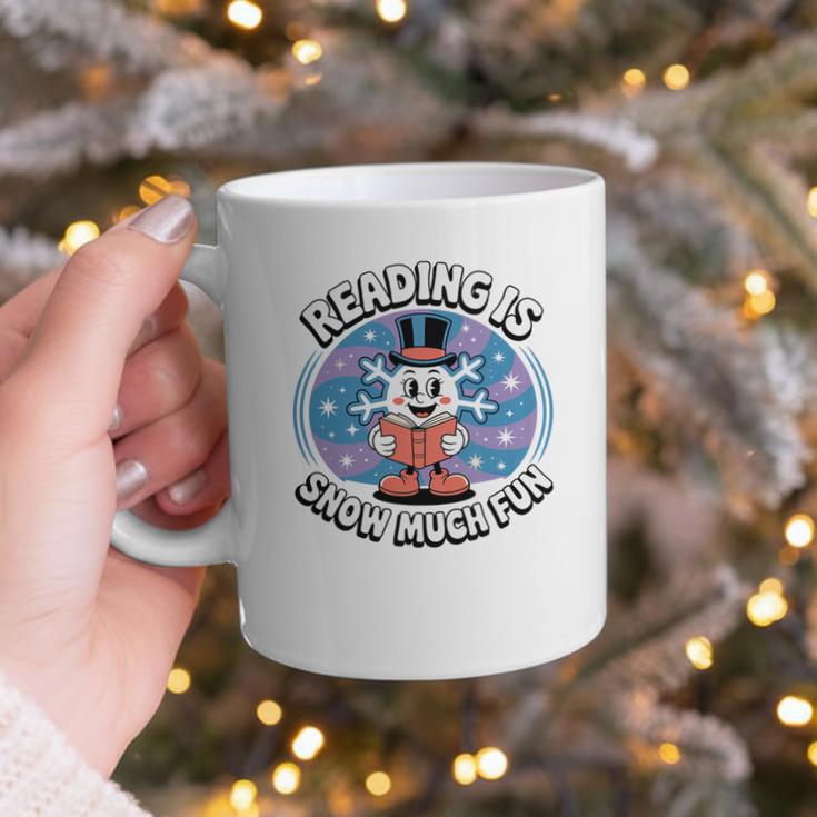 Reading Is Snow Much Fun Snowflake Book Lovers Winter Theme Premium Tri-Blend Graphic Print Coffee Mug Reading Is Snow Much Fun Snowflake Book Lovers Winter Theme Premium Tri-Blend Graphic Print Coffee Mug