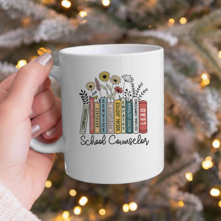 School Counselor Wildflower Book School Counseling Life Graphic Print Coffee Mug
