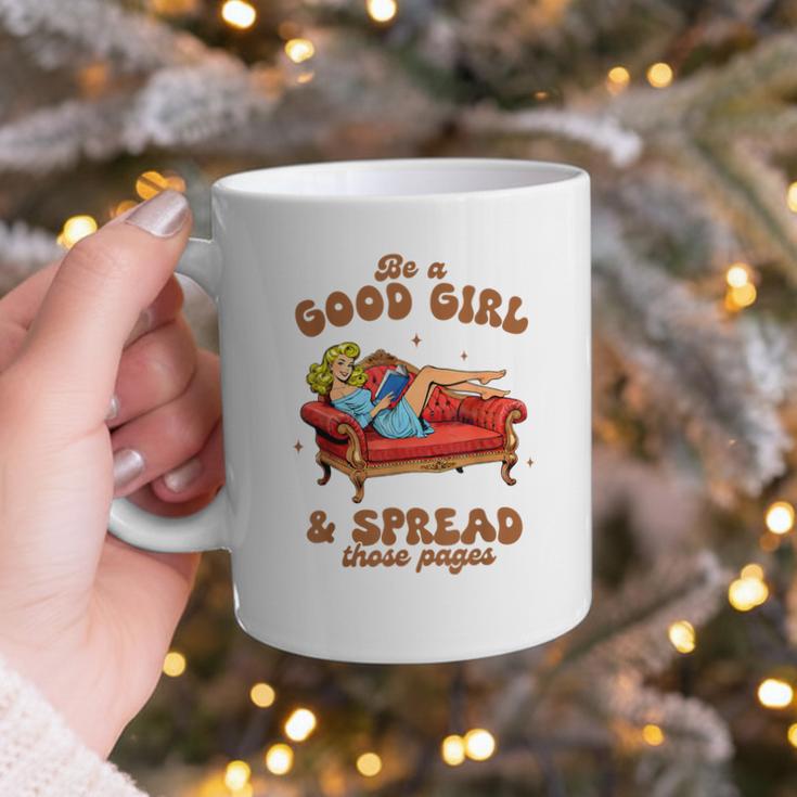 Smut Reader Be A Good Girl & Spread Those Pages Spicy Book Graphic Print Coffee Mug