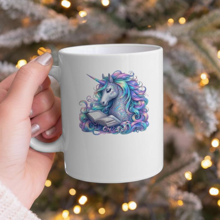 Unicorn Reading For Book Lovers Readers Graphic Print Coffee Mug