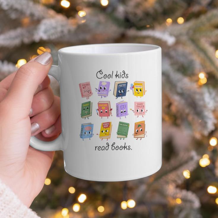 Women Cool Kids Read Books Teacher Back To School Librarian Graphic Print Coffee Mug