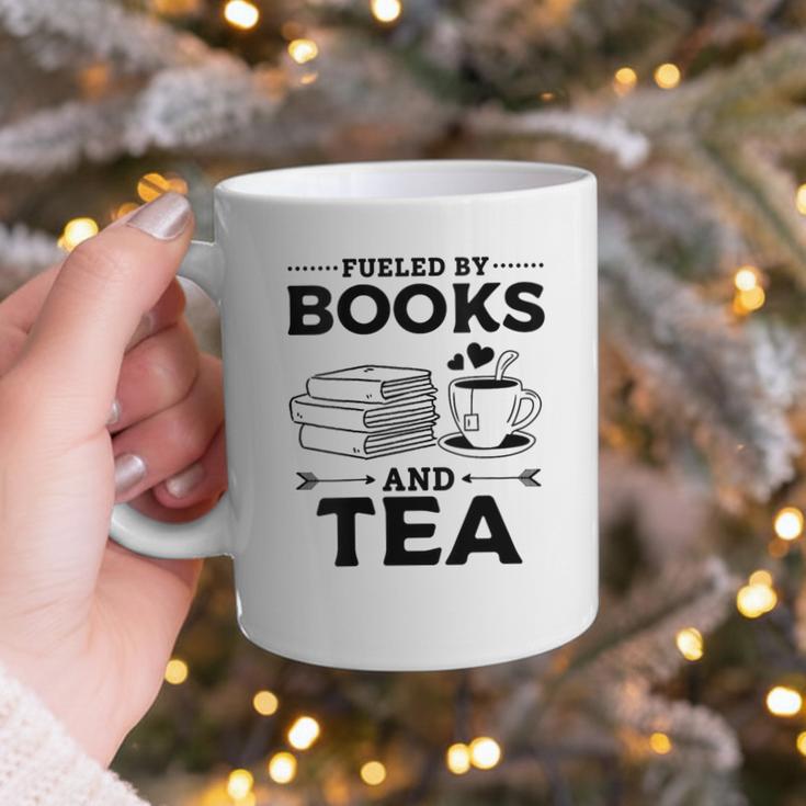 Women's Fueled By Books And Tea Book Lover Bookworm Reading Books Graphic Print Coffee Mug Women's Fueled By Books And Tea Book Lover Bookworm Reading Books Graphic Print Coffee Mug