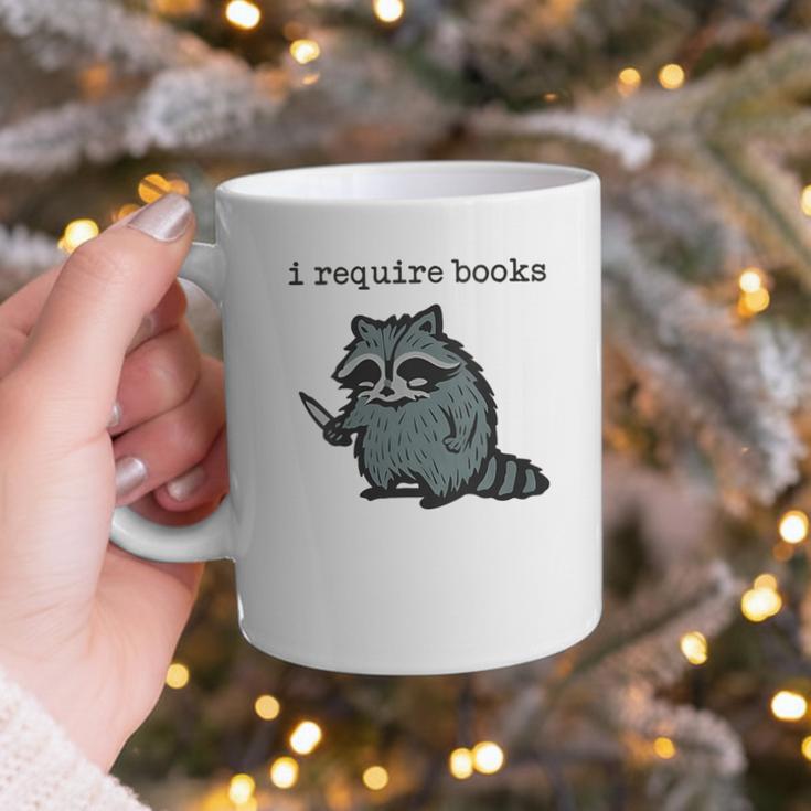 Women's i Require Books Raccoon Graphic Print Coffee Mug Women's i Require Books Raccoon Graphic Print Coffee Mug