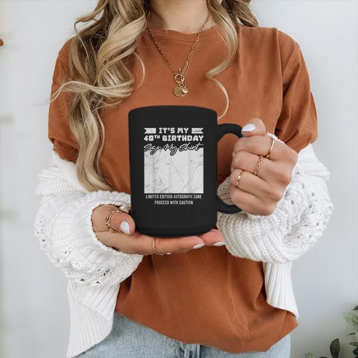 Birthday It's My 40th Birthday Guest Book Birthday Party Graphic Print Coffee Mug