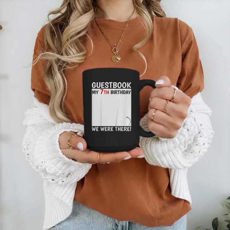 Guestbook 7th Birthday 7 Year Old Born 2018 Bday Graphic Print Coffee Mug Guestbook 7th Birthday 7 Year Old Born 2018 Bday Graphic Print Coffee Mug