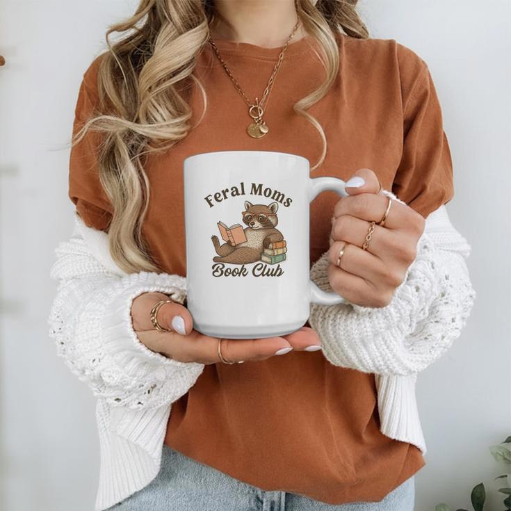 Bookish Feral Moms Book Club Raccoon Mother's Day Bookworm Graphic Print Coffee Mug Bookish Feral Moms Book Club Raccoon Mother's Day Bookworm Graphic Print Coffee Mug