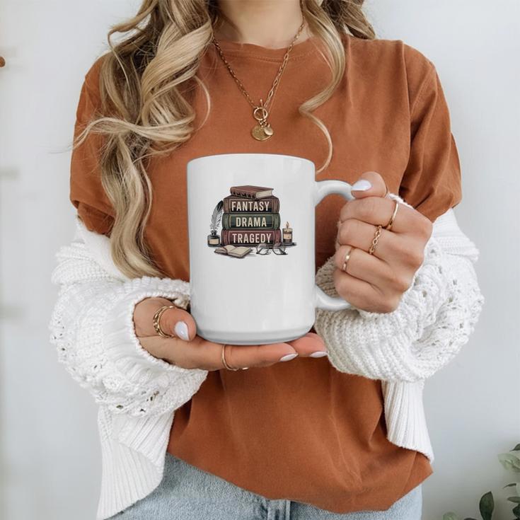 Fantasy Drama Tragedy Gothic Book Lover Bookworm Graphic Print Coffee Mug Fantasy Drama Tragedy Gothic Book Lover Bookworm Graphic Print Coffee Mug