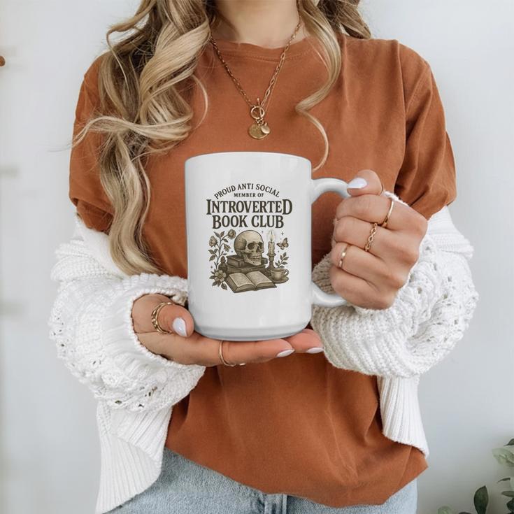 Introverted Book Club Member Anti Social Reader Graphic Print Coffee Mug Introverted Book Club Member Anti Social Reader Graphic Print Coffee Mug