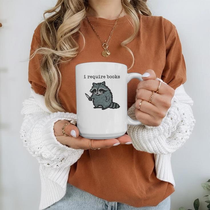 Women's i Require Books Raccoon Graphic Print Coffee Mug Women's i Require Books Raccoon Graphic Print Coffee Mug