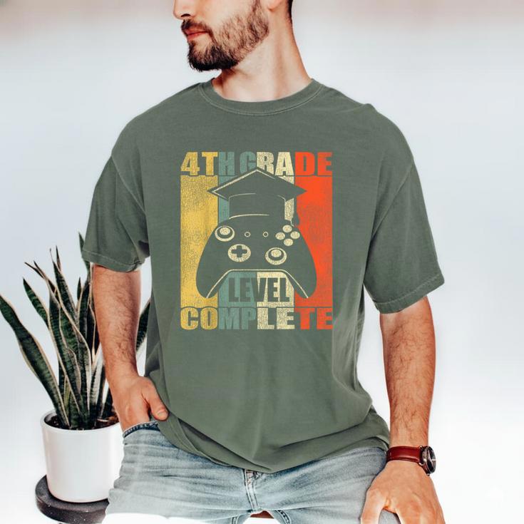 4th Grade Level Complete Gamer Class Of 2023 Graduation Men's Comfort Colors T-Shirt