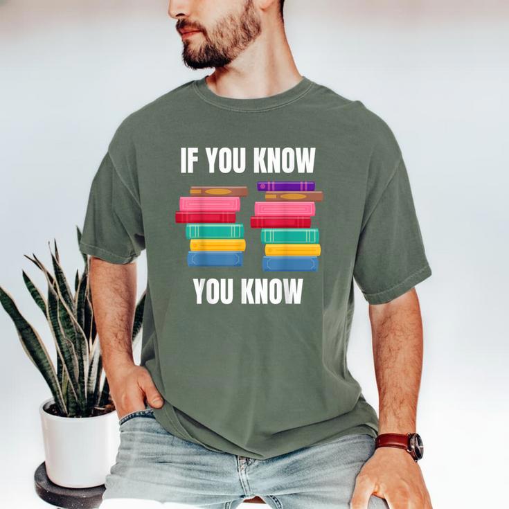 67 Reading Books 6 7 If You Know Six Seven Men's Comfort Colors T-Shirt