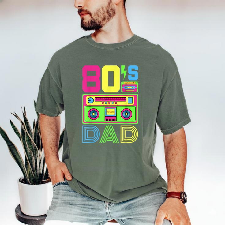 80s Dad 1980s Fashion Eighties Theme Outfit Fathers Day 80's Men's Comfort Colors T-Shirt