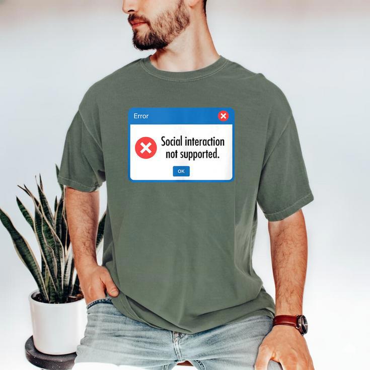 Anti Social Introvert Social Interaction Not Supported Men's Comfort Colors T-Shirt