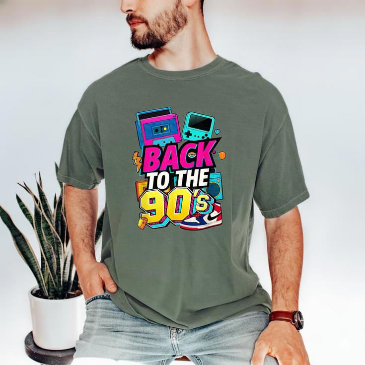 Back To The 90s Nostalgia Cassette Game Console Boombox Men's Comfort Colors T-Shirt