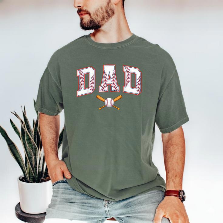 Baseball Dad Shirt Baseball Player Game Day Father's Day Men's Comfort Colors T-Shirt