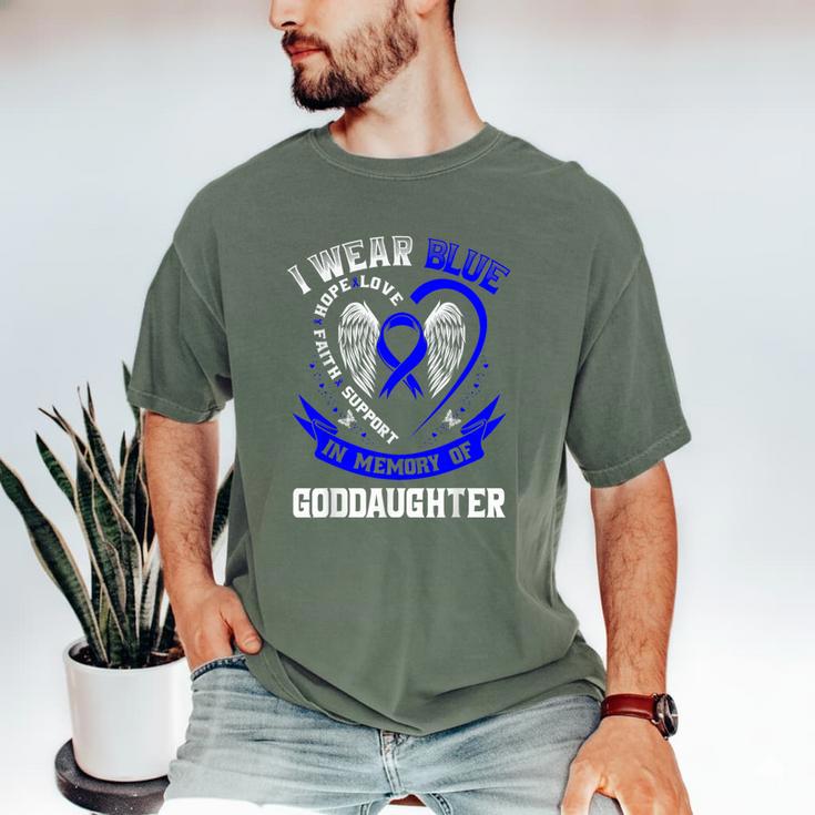 Blue In Memory Of Goddaughter Colon Cancer Awareness Shirts Men's Comfort Colors T-Shirt