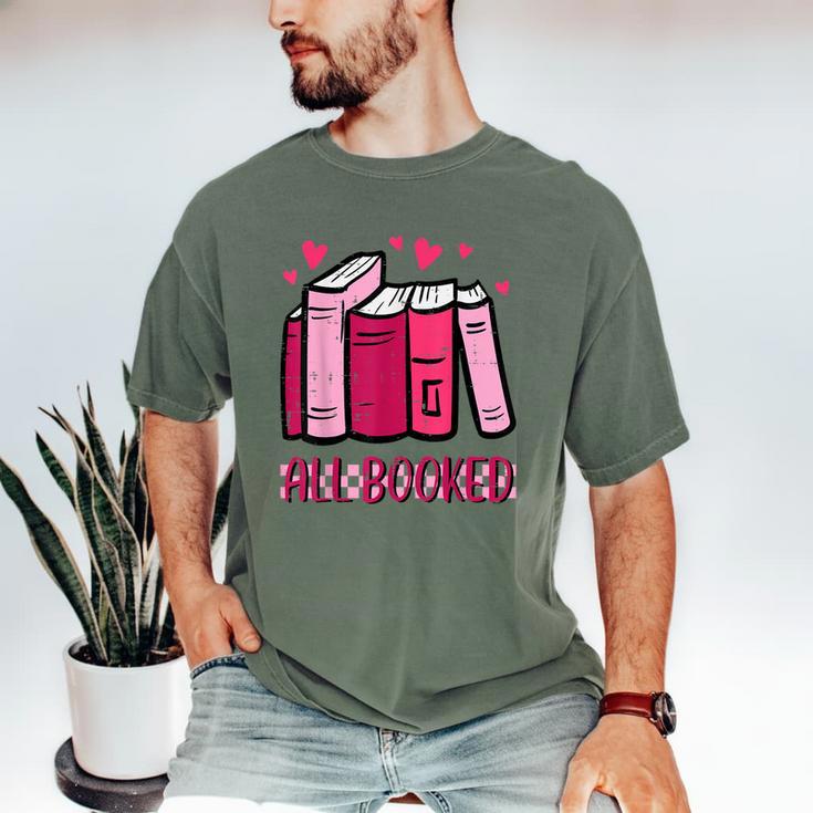 All Booked Read Book Reading Librarian Men Women Kids Men's Comfort Colors T-Shirt