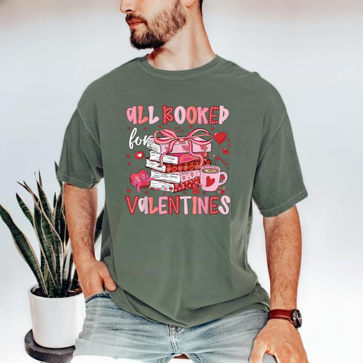 All Booked For Valentines Book Coffee Teacher Women Men's Comfort Colors T-Shirt