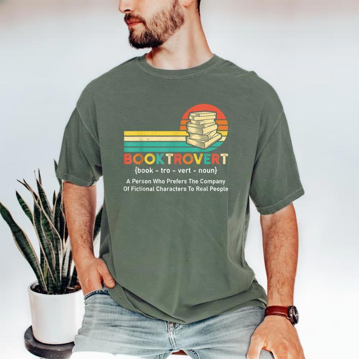 Booktrovert Definition Book Lover Men's Comfort Colors T-Shirt