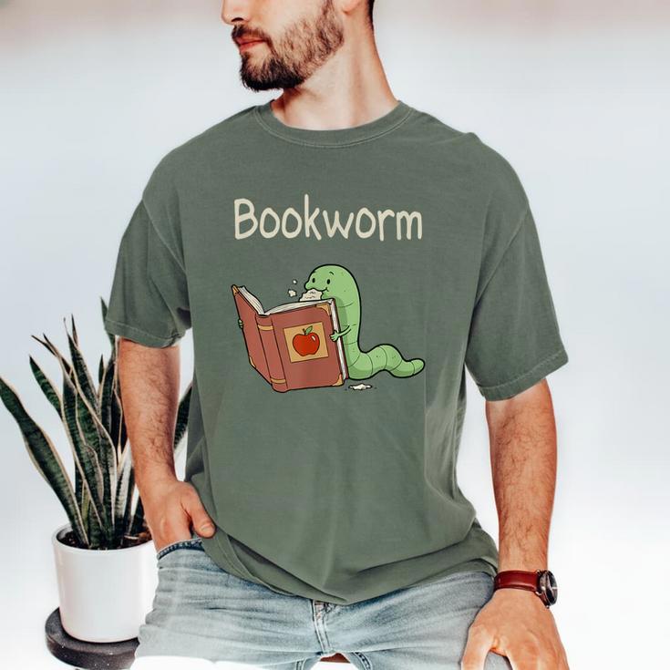 Bookworm Worm Reading Book Lover Read Books Librarian Men's Comfort Colors T-Shirt