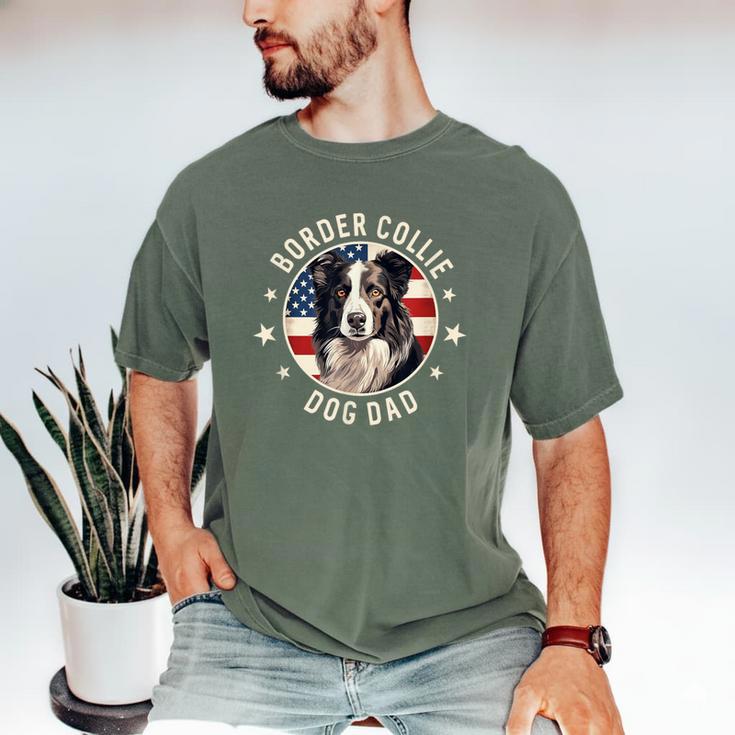 Border Collie Dog Owner For Men Border Collie Dad Men's Comfort Colors T-Shirt