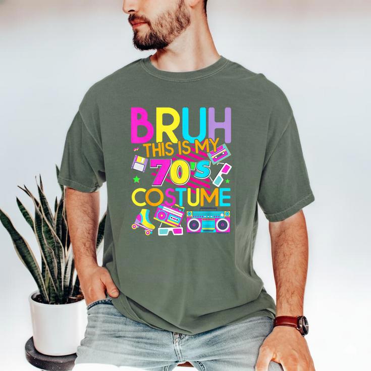 Bruh This Is My 70's Costume Nostalgia Mixtape 1970s Party Men's Comfort Colors T-Shirt