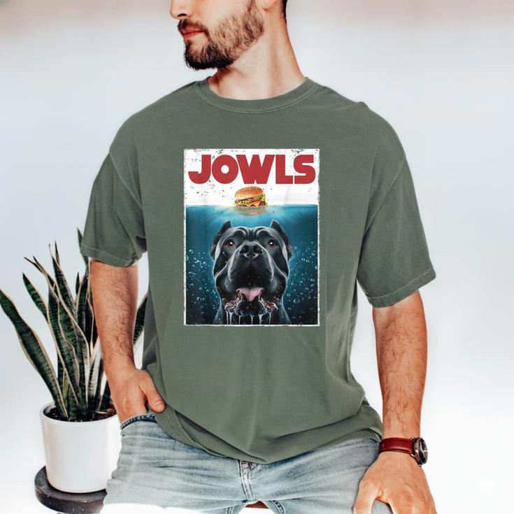 Cane Corso Jowls Top Drool Burger Dog Mom Dog Dad Men's Comfort Colors T-Shirt