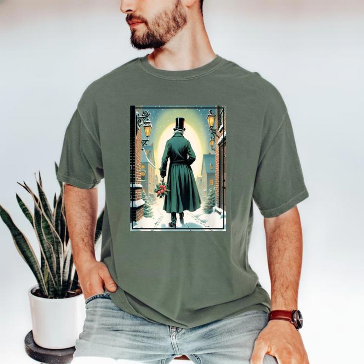 Charles Dickens Christmas Classic Book Ebeneezer Scrooge -Adults Kids Small Short Sleeve T-Shirt Men's Comfort Colors T-Shirt