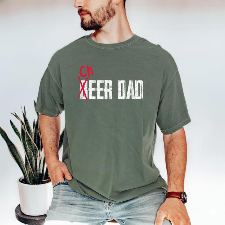 Cheer Dad Beer Dad Cheerleading Father Father's Day Men's Comfort Colors T-Shirt