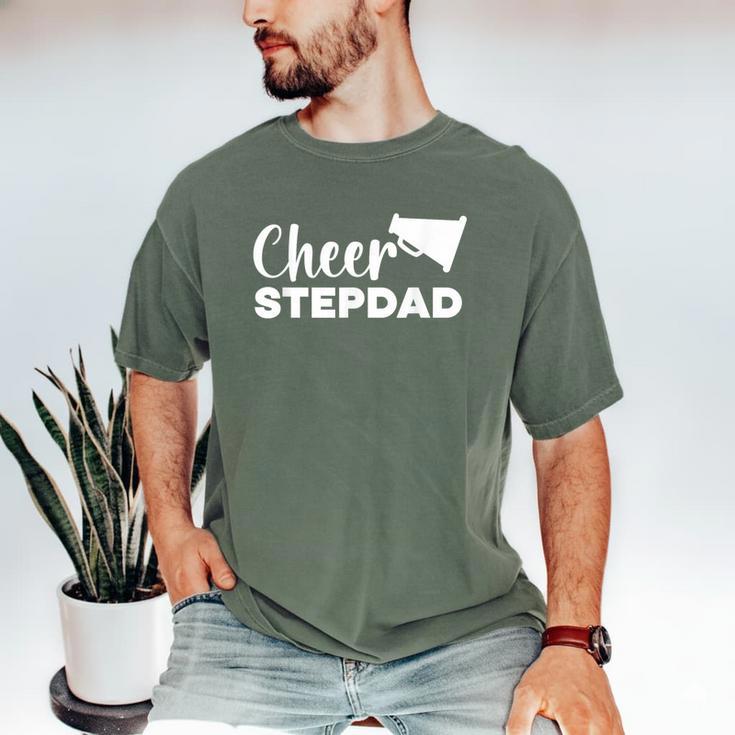 Cheer Stepdad Cheerleading Step Dad Cheerleader Stepfather Men's Comfort Colors T-Shirt