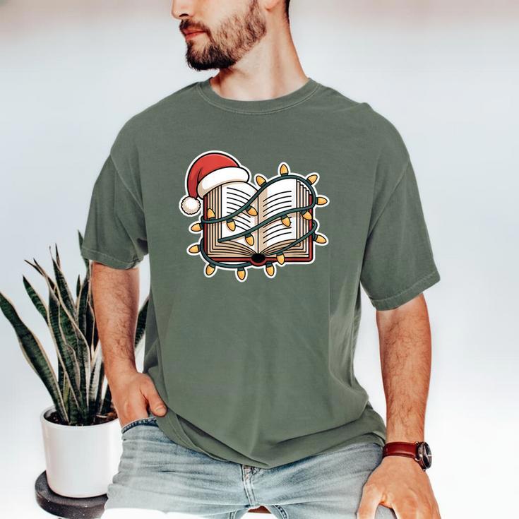 Christmas Book Festive Holiday Xmas Men's Comfort Colors T-Shirt