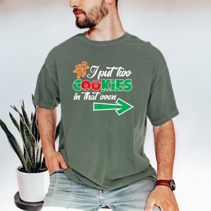 Christmas Twins Expecting Dad T-Shirt Pregnant Wife Tee Men's Comfort Colors T-Shirt