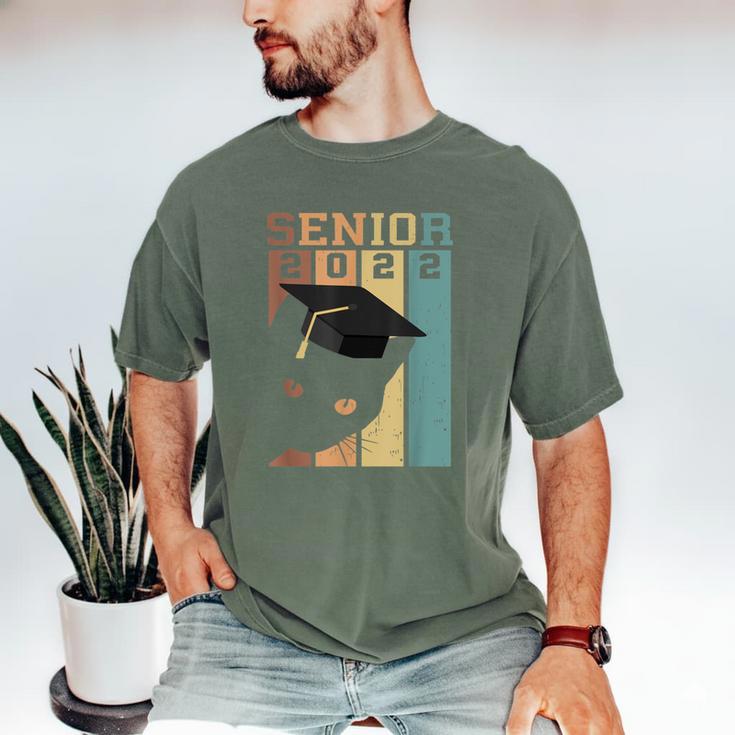 Class Of 2022 Graduation Cat Seniors Grad Men's Comfort Colors T-Shirt